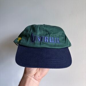 vintage AUSTRALIA hat dad hat strapback 2 tone